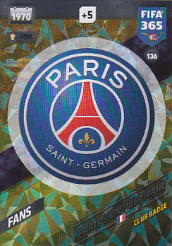 Paris Saint-Germain 2018 FIFA 365 Club Badge #136